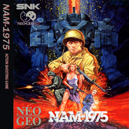 Nam 1975 box art for Neo Geo CD